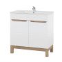 Szafka 80x45x84 cm podumywalkowa stojąca biała-dąb BALIWHITE82180CMFSC Comad Bali White zdj.10