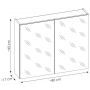 Szafka 80x17 cm SANTAFEOAK8480A2D Comad Sante Fe Oak zdj.2