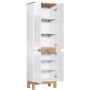 Szafka 60x33x187 cm boczna stojąca biała BALIWHITE805FSC Comad Bali White zdj.3