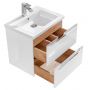 Szafka wisząca podumywalkowa 60x46 cm CAPRIWHITE820BFSC Comad Capri White zdj.5