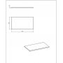 Blat naszafkowy 81x46 cm biały CAPRIWHITE891FSC Comad Capri White zdj.2