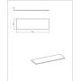 Blat naszafkowy 141x46 cm biały CAPRIWHITE893FSC Comad Capri White zdj.2