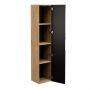 Szafka 35x33x170 cm czarna-dab LUXORBLACK80011D Comad Luxor Black zdj.4