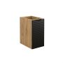 Szafka 30x46x57 cm czarna-dab LUXORBLACK81301D Comad Luxor Black zdj.3