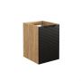 Szafka 40x46x57 cm czarna-dab LUXORBLACK81401D Comad Luxor Black zdj.1