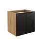 Szafka 60x46x57 cm czarna-dab LUXORBLACK82602D Comad Luxor Black zdj.1