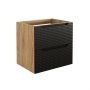 Szafka 60x46x57 cm czarna-dab LUXORBLACK82602S Comad Luxor Black zdj.1