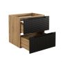 Szafka 60x46x57 cm czarna-dab LUXORBLACK82602S Comad Luxor Black zdj.4