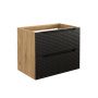 Szafka 70x46x57 cm czarna-dab LUXORBLACK82702S Comad Luxor Black zdj.1