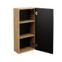 Szafka 35x19x75 cm czarna-dab LUXORBLACK83351D Comad Luxor Black zdj.4