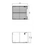 Szafka 50x39x57 cm podumywalkowa wisząca beżowa NOVACASHMERE82502D Comad Nova Cashmere zdj.7