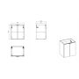 Szafka 50x39x57 cm dąb NOVAOAKA82502D Comad Nova Oak zdj.2