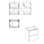 Szafka 50x39x57 cm dąb NOVAOAKA82502S Comad Nova Oak zdj.2