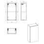 Szafka 30x18.9x57 cm dąb NOVAOAKA83301DW8301A Comad Nova Oak zdj.2