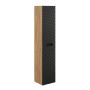 Szafka 35x33x170 cm czarna-dab OCEANBLACK80022D Comad Ocean Black zdj.1