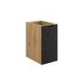 Szafka 30x46x57 cm czarna-dab OCEANBLACK81301D Comad Ocean Black zdj.1
