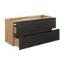Szafka 120x46x57 cm czarna-dab OCEANBLACK821202S Comad Ocean Black zdj.4