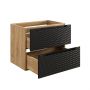 Szafka 70x46x57 cm czarna-dab OCEANBLACK82702S Comad Ocean Black zdj.4