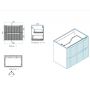 Szafka 70x46x57 cm czarna-dab OCEANBLACK82702S Comad Ocean Black zdj.2