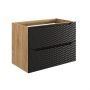 Szafka 80x46x57 cm czarna-dab OCEANBLACK82802S Comad Ocean Black zdj.1