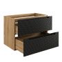 Szafka 80x46x57 cm czarna-dab OCEANBLACK82802S Comad Ocean Black zdj.4