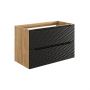 Szafka 90x46x57 cm czarna-dab OCEANBLACK82902S Comad Ocean Black zdj.1