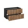 Szafka 100x46x57 cm podumywalkowa wisząca czarna XILOBLACKWOTAN82100D2S Comad Xilo zdj.1