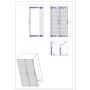 Szafka 100x46x57 cm podumywalkowa wisząca czarna XILOBLACKWOTAN82100D2S Comad Xilo zdj.2