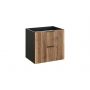 Szafka 60x46x57 cm podumywalkowa wisząca czarna XILOBLACKWOTAN8260D2S Comad Xilo zdj.3
