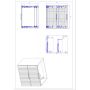 Szafka 60x46x57 cm podumywalkowa wisząca czarna XILOBLACKWOTAN8260D2S Comad Xilo zdj.2