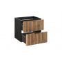 Szafka 60x46x57 cm podumywalkowa wisząca czarna XILOBLACKWOTAN8260D2S Comad Xilo zdj.1