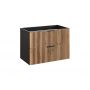 Szafka 80x46x57 cm podumywalkowa wisząca czarna-dąb XILOBLACKWOTAN8280D2S Comad Xilo zdj.3