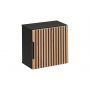 Szafka 35x35x22 cm boczna wisząca czarna-szara-dąb XILOBLACKWOTAN8301D1D Comad Xilo zdj.1