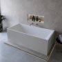 Wanna wolnostojąca 170x80 cm prostokątna biała W1700WRT4ZPRZELEWEM Cristalstone Linea Ideal zdj.4