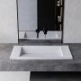 Umywalka 70x30 cm prostokątna wpuszczana biała U700MCOLCWCR Cristalstone Linea Diago zdj.5