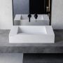 Umywalka 60x30 cm prostokątna nablatowa biała U600MCOLCW Cristalstone Linea Diago zdj.5