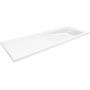 Umywalka 120x45 cm prostokątna wpuszczana-z blatem biała U1200MBPOLBCRBO Cristalstone Linea Ideal zdj.1