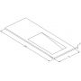 Umywalka 120x45 cm prostokątna wpuszczana-z blatem biała U1200MBPOLBCRBO Cristalstone Linea Ideal zdj.2