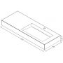 Umywalka 120x45 cm prostokątna ścienna-z blatem biała U1200MBPOLC Cristalstone Linea Ideal zdj.2