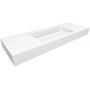 Umywalka 130x45 cm prostokątna ścienna-z blatem biała U1300MCOLCBO Cristalstone Linea Ideal zdj.1