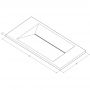Umywalka 60x30 cm prostokątna wpuszczana biała U600MCOLCWCR Cristalstone Linea Diago zdj.2