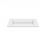 Umywalka 70x30 cm prostokątna wpuszczana biała U700MCOLCWCR Cristalstone Linea Diago zdj.3