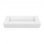 Umywalka 80x30 cm prostokątna nablatowa biała U800MCOLCW Cristalstone Linea Diago zdj.3