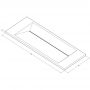 Umywalka 80x30 cm prostokątna wpuszczana biała U800MCOLCWCR Cristalstone Linea Diago zdj.2