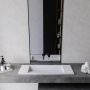 Umywalka 90x30 cm prostokątna wpuszczana-z blatem biała U900MCOLCWCR Cristalstone Linea Diago zdj.4