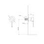 Bateria prysznicowa podtynkowa chrom S522104 Cersanit Virgo zdj.2