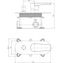 Cersanit Moduo S951338 bateria wannowo-prysznicowa podtynkowa zdj.2