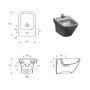 Bidet stojący biały K677039 Cersanit Larga zdj.2