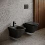 Bidet wiszący czarny K677041 Cersanit Larga zdj.7