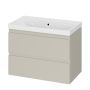 Umywalka 80x38 cm prostokątna ścienna-meblowa biała K116012 Cersanit Moduo zdj.4